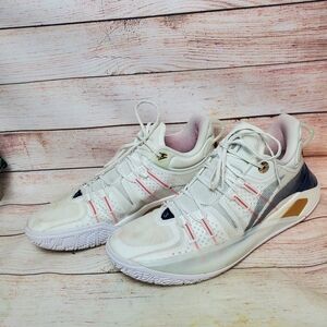 Li-Ning Mens Size 12 CJ2 CL McCollum White Basketball Shoes Sneakers